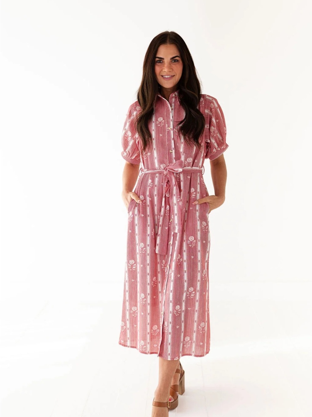 Floral Striped Dress